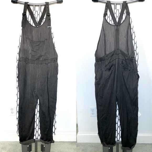 FREE PEOPLE Comfy fit Charcoal Jumpsuit - Picture 2 of 8